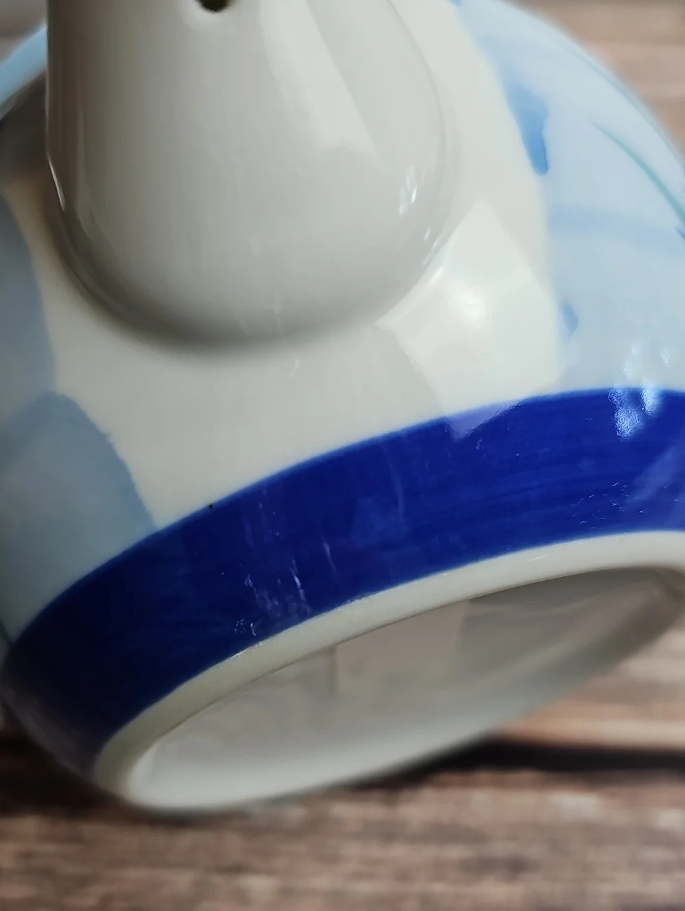 VINTAGE JAPANESE YOKODE KYUSU HAND PAINTED TEAPOT